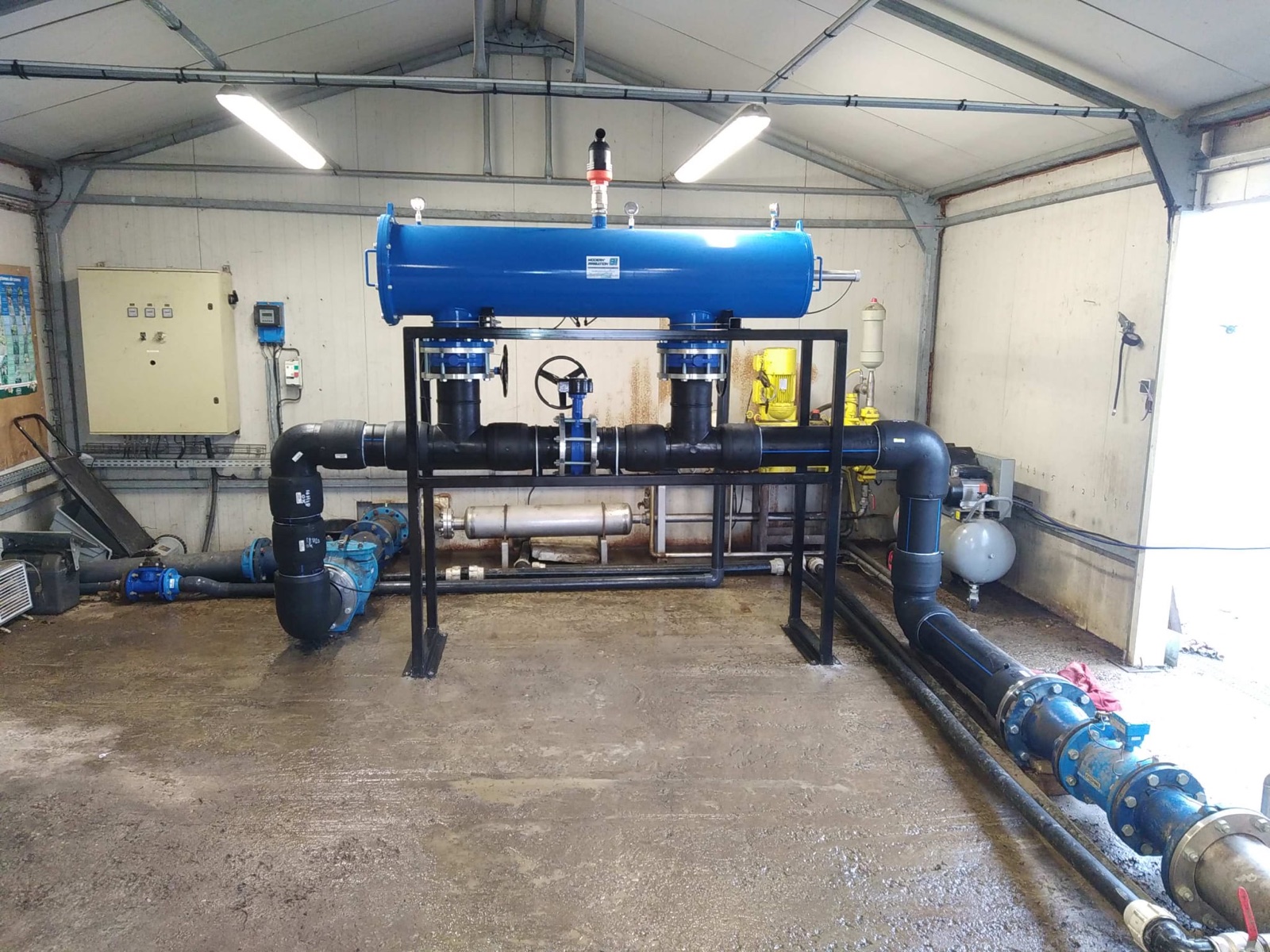 Chantier Pépinière Desmartis : filtration à tamis automatique 200 m3/h — Modern Irrigation 81